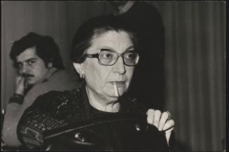 Portrait of journalist and politician Adriana Seroni