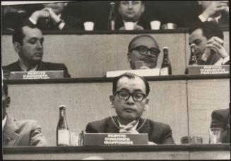 A formal meeting of members of The Italian Communist Party (PCI) with Communists leaders from other countries, Milan 1972