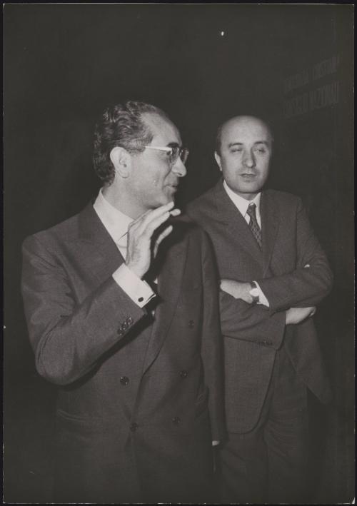 Members of the Christian Democrats Party, Ciriaco De Mita and Emilio Colombo 