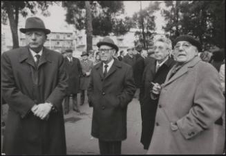 PCI politicians Giorgio Amendola, Umberto Terracini, Pietro Secchia and Girolamo Li Causi