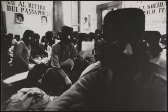 Iranian students at a sit-in protest