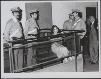 Giuliana Conforto being tried for her involvement in Aldo Moro's kidnapping by the Red Brigade