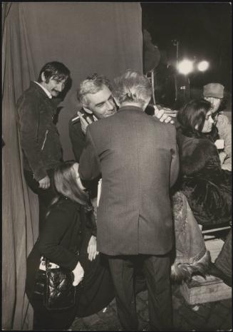 Giovanni Leone with members of the Italian Social Movement (MSI)