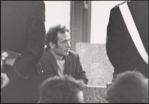 Pietro Valpreda during his trial in 1970