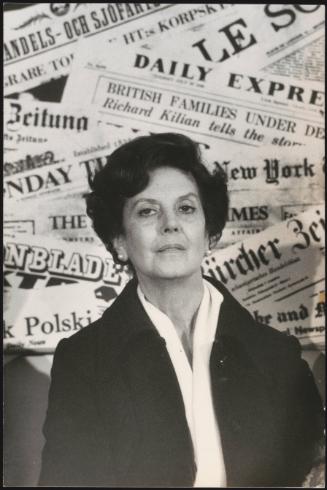 A portrait of politician Laura Allende in Rome between the 10th to 17th January 1976; Russell Tribune 11- Theory Session with Francois Rigaux & Albert Sobul
