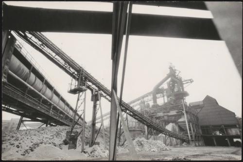 Tunnels and pipes from the Italsider steel factory in Taranto