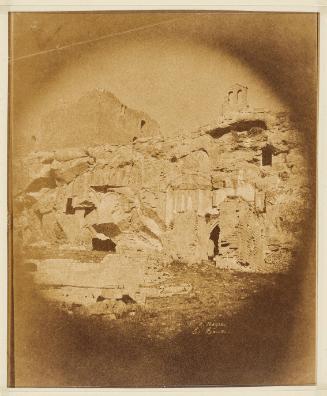 View of the chateâu of Les Baux de Provence.