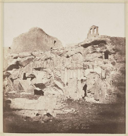 View of the chateâu of Les Baux de Provence.