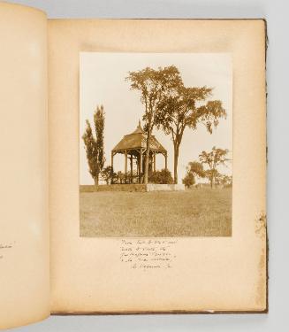 "From East to West, and North to South, the Quebecois travels a la rue Calvaire." In Varennes, Que. [Page 13 of Quebec I; from collection of Canadian albums compiled by Edith S. Watson, 1890s-1930s]