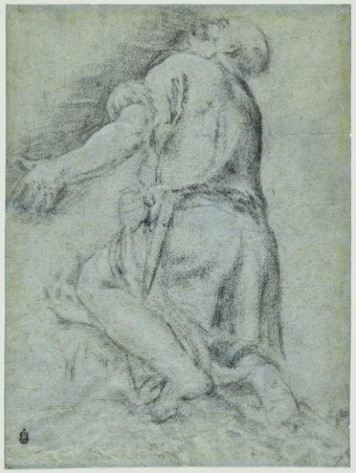Study for a Kneeling St. Peter