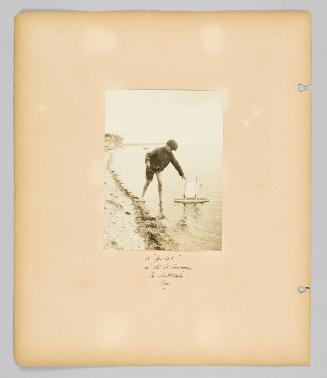 A "pilot' on the St. Lawrence, in Anticosti, Que. [Page 42 of Children album]
