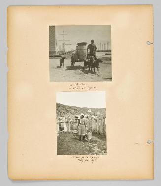 [Children helping haul supplies] [Page 40 of Children album]