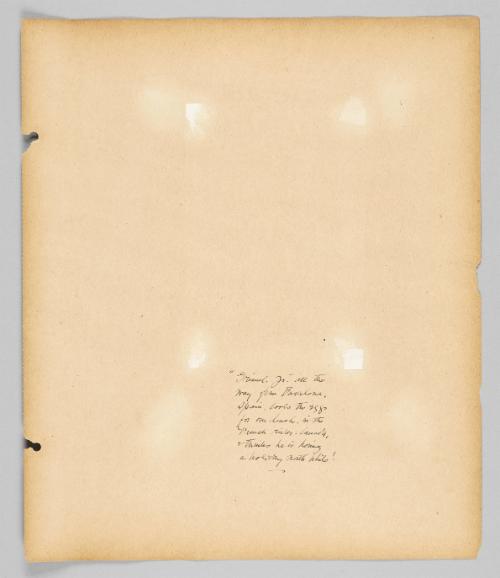 "Grimel Jr."all the way from Barcelona, Spain, cooks the eggs for our lunch in the French river, Canada + thinks he is having a holiday worth while. [Page 11 of Children album]