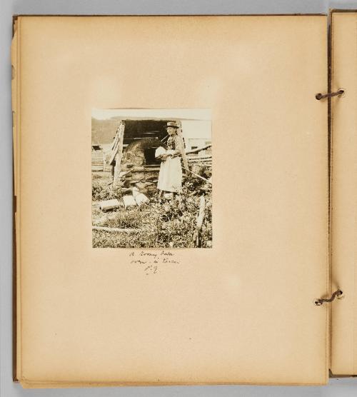 A roomy bake oven in Percé, P.Q. [Page 48 of Wells and Pots album]
