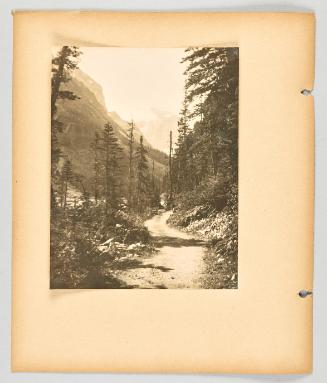 A winding mountain trail, Alberta. [Page 24 of Banff, Lake Louise album]