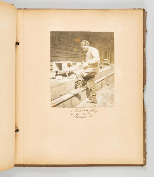 A Doukhobor stove in the making! Brilliant, B.C [Page 63 of The Doukhobors II album]