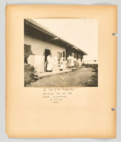 The home of an "Independent" Doukhobor, who are not strict vegetarians. In Veregin, Sask. [Page 58 of The Doukhobors II album]