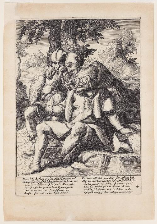 The Wisdom of Fools, Plate no.4 from a Series of Proverbs after Karel van Mander