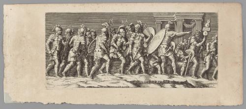 Plate 4, from The Entry of the Emperor Sigismund into Mantua, after friezes in the Palazzo del Te, Mantua