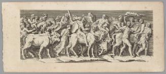Plate 3, from The Entry of the Emperor Sigismund into Mantua, after friezes in the Palazzo del Te, Mantua