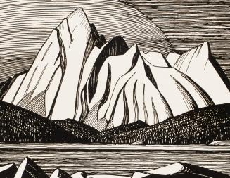 Mount Samson, Jasper Park from Portfolio Canadian Drawings Prints by Members of the Group of Seven