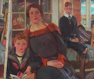 Portrait Group (Mrs. R.A. Daly and her sons, Dick and Tom)