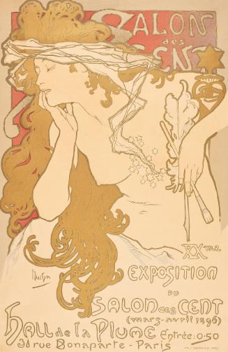 Poster for the 20th exhibition of the Salon des Cent, 1896