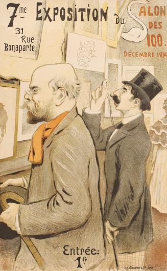 Poster for the 7th exhibition of Salon des Cent, December, 1894