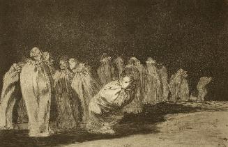 The men in sacks (Los ensacados)  Plate 8 from "Los Proverbios"