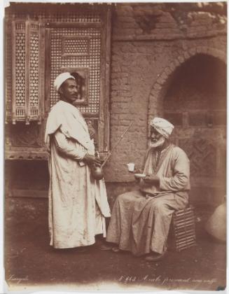 Arabe prenant son caffe[sic]