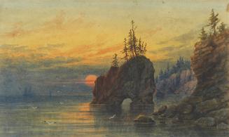 Sunset with Boats Nearing