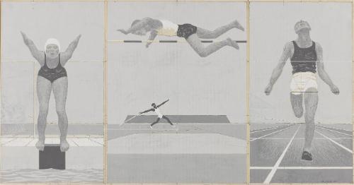 Study for "Athletes"