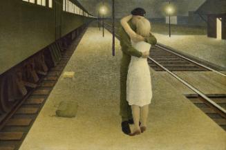 Soldier and Girl at Station