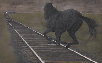 Study for "Horse and Train"