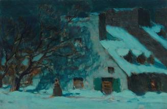 House in Quebec City, Moonlight