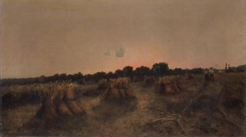 Harvest Field at Sundown