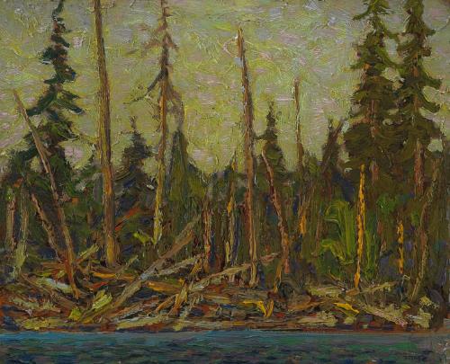 Logs at Water's Edge