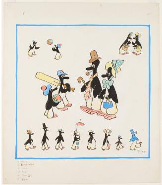 Penquins - A Handkerchief Design