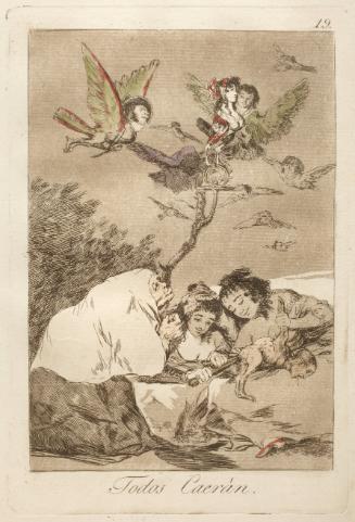 All will fall   Plate 19 from "Los Caprichos"