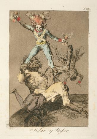 To rise and fall   Plate 56 from "Los Caprichos"