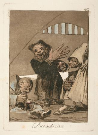 Little goblins   Plate 49 from "Los Caprichos"