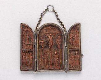 Pendant Triptych: The Crucifixion, and Scenes from The Passion of Christ