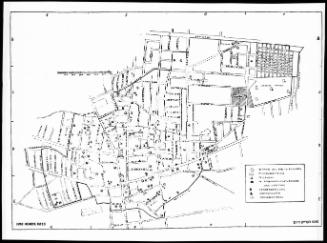 Map of the plan of the residential area of Jewish Lodz