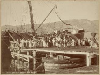 Coaling a Steamer at St Thomas