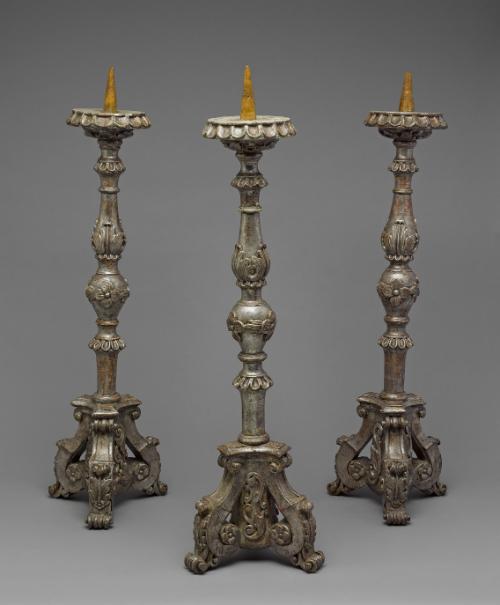Three Candlesticks from the Church of Saint Pierre, Ile d'Orléans