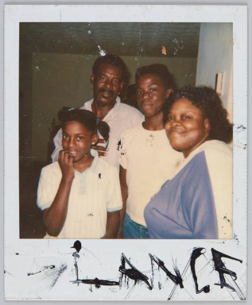 LANCE [Group of four posing, older man in background with moustache]