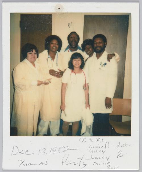 Xmas Party, Rachell, Rubon, Mary, Ru, Nancy, Millie, Ron