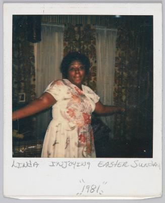 Linda Injoying Easter Sunday, 1981