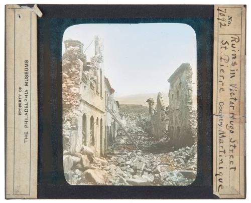 Ruins in Victor Hugo St, St Pierre, Martinique