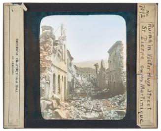 Ruins in Victor Hugo St, St Pierre, Martinique